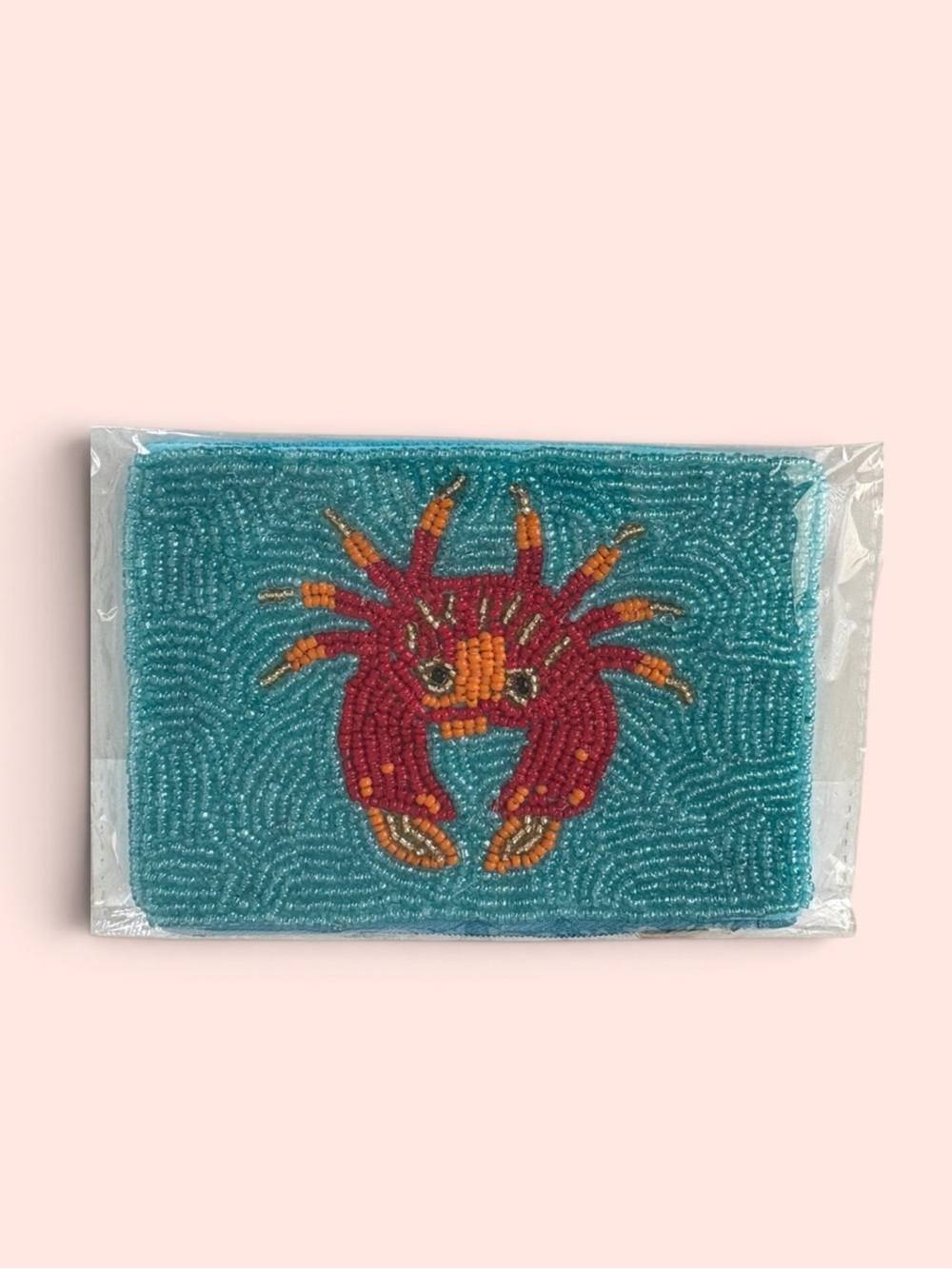 BEADED COIN PURSE CRAB